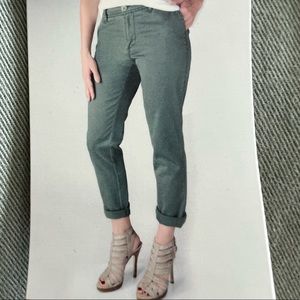 NWT Woolrich Sunday Chino Cropped Pants for Women Color Washed Sage